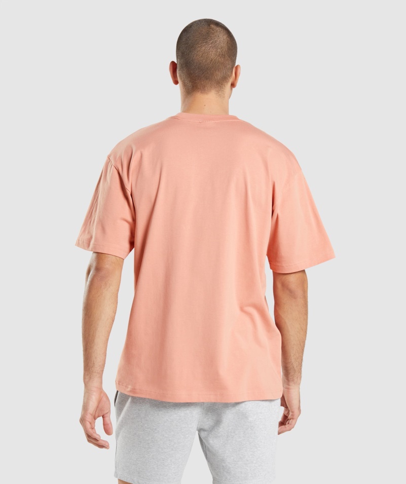 Gymshark Essential Oversized Tričko Nevada Ružové
