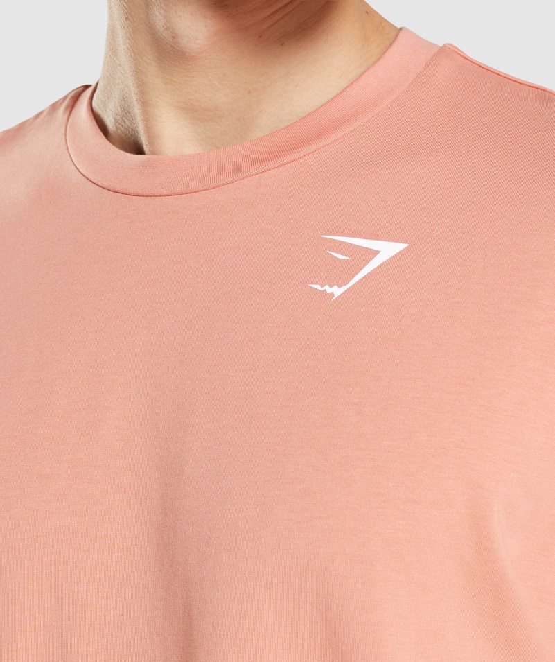 Gymshark Essential Oversized Tričko Nevada Ružové