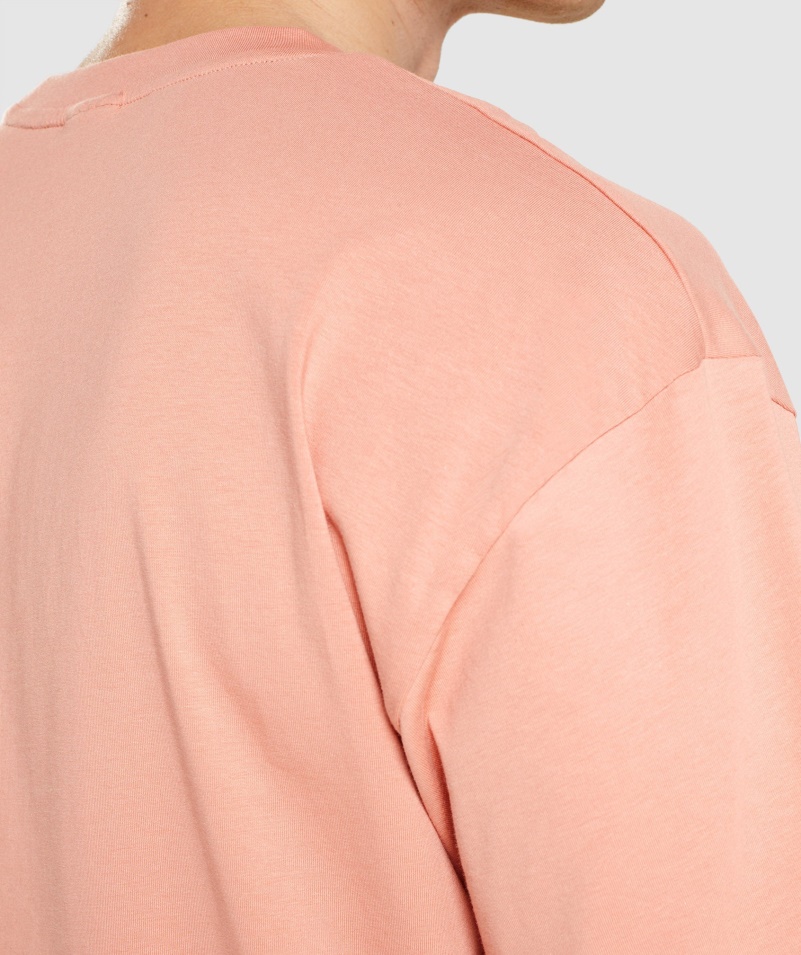 Gymshark Essential Oversized Tričko Nevada Ružové