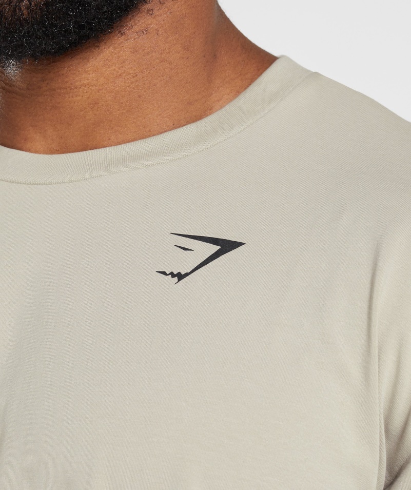 Gymshark Essential Oversized Tričko Kamienkovej šedej