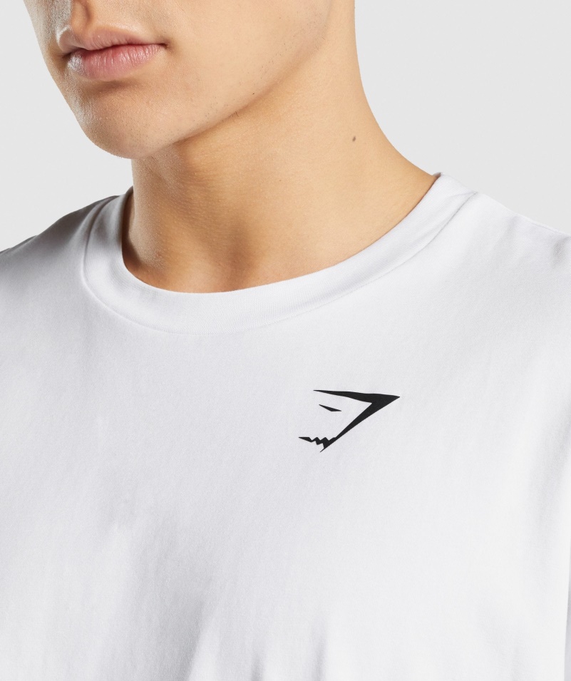 Gymshark Essential Oversized Tričko Biele