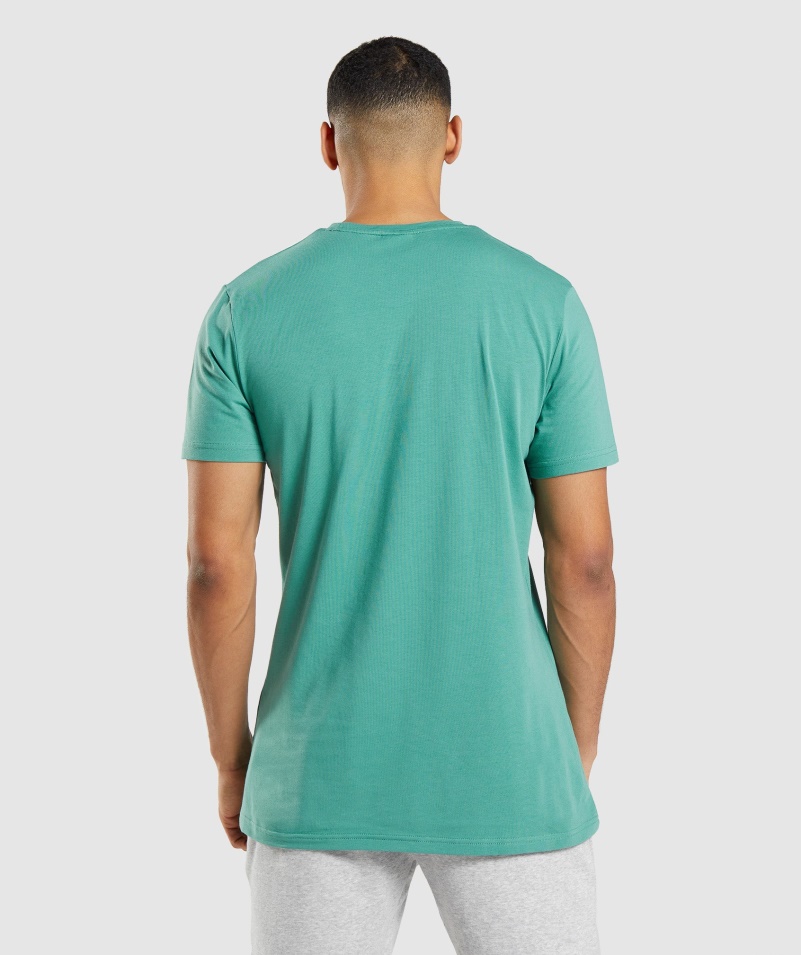 Gymshark Esenciálne Tričko Alpská Zelená