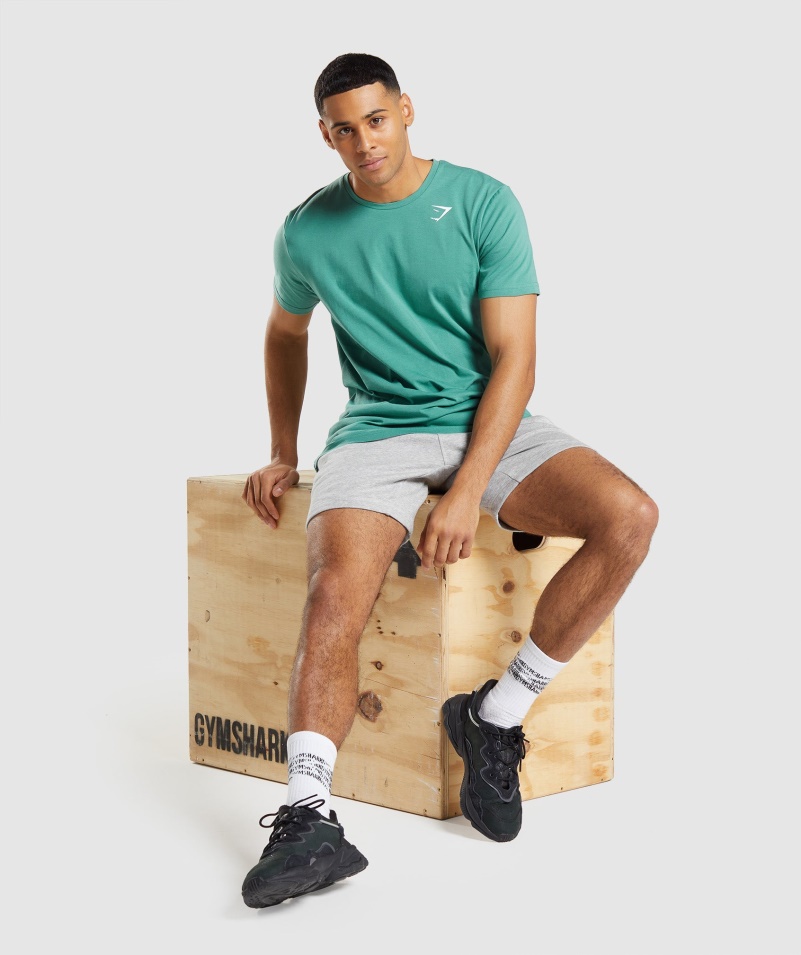 Gymshark Esenciálne Tričko Alpská Zelená