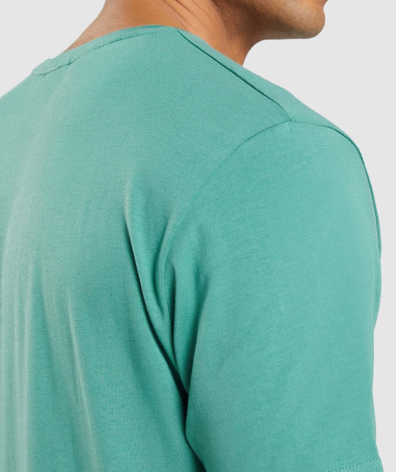 Gymshark Esenciálne Tričko Alpská Zelená
