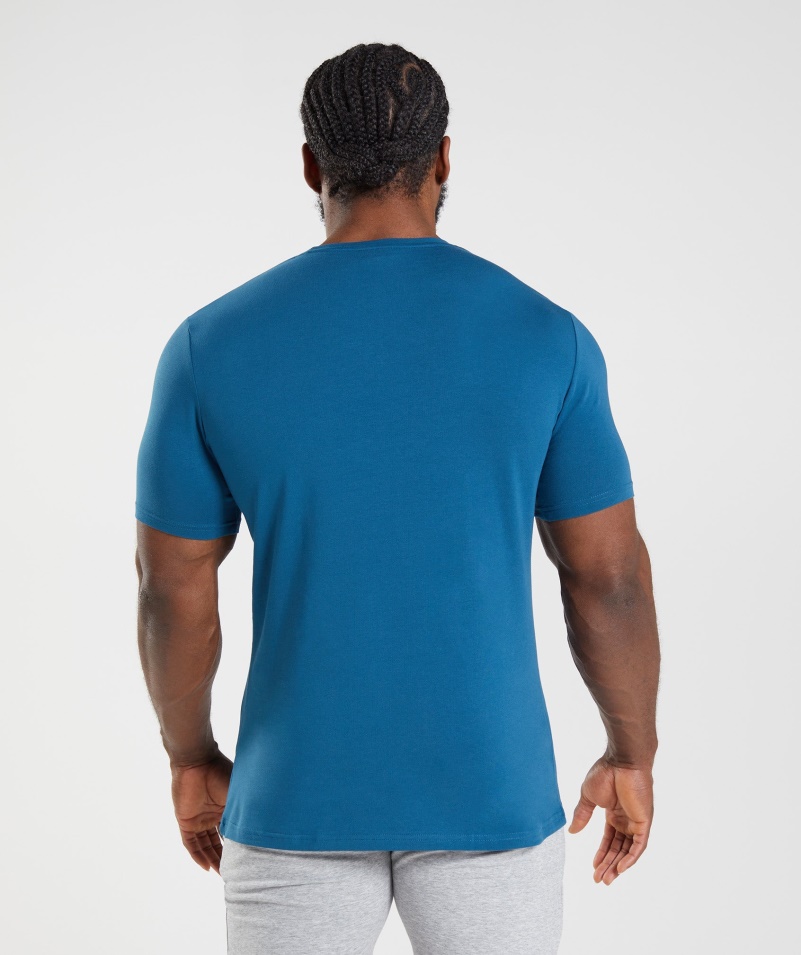 Gymshark Essential Tričko Atlantic Blue