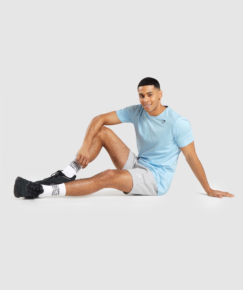 Gymshark Esenciálne Tričko ľanové Modré