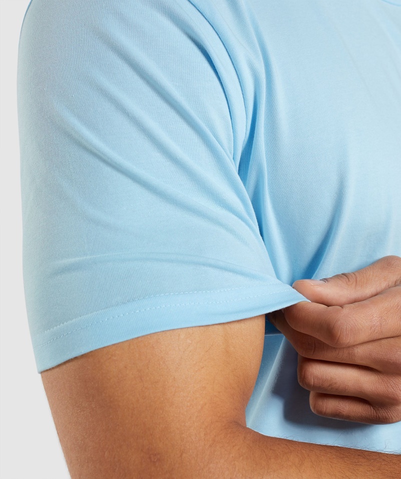 Gymshark Esenciálne Tričko ľanové Modré