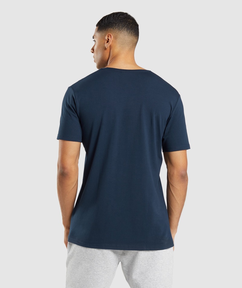 Gymshark Základné Námornícke Tričko