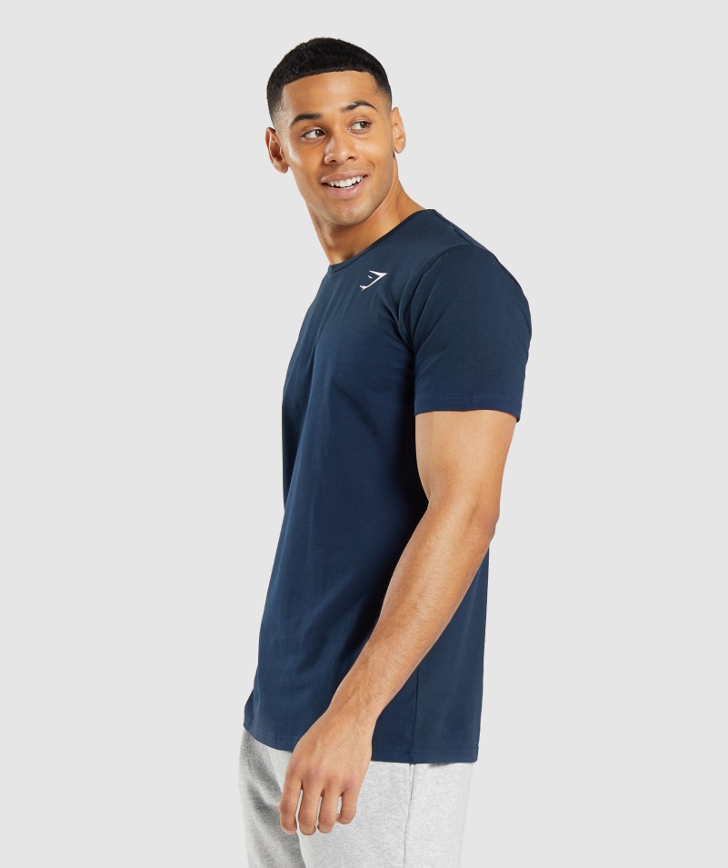 Gymshark Základné Námornícke Tričko