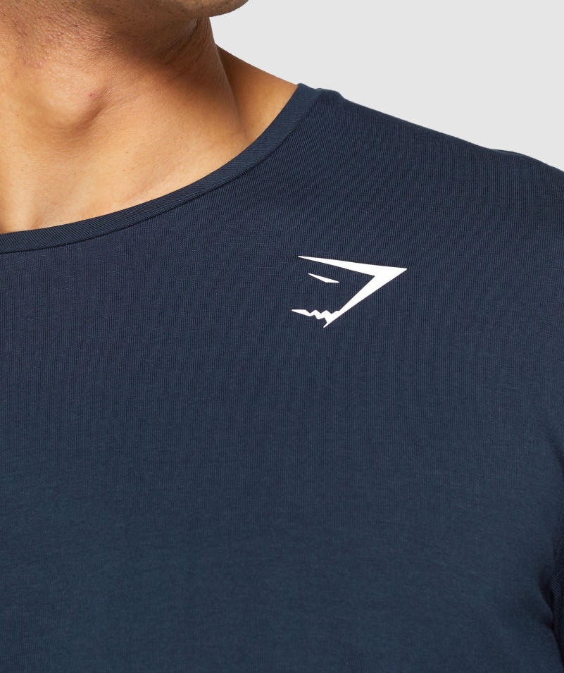 Gymshark Základné Námornícke Tričko