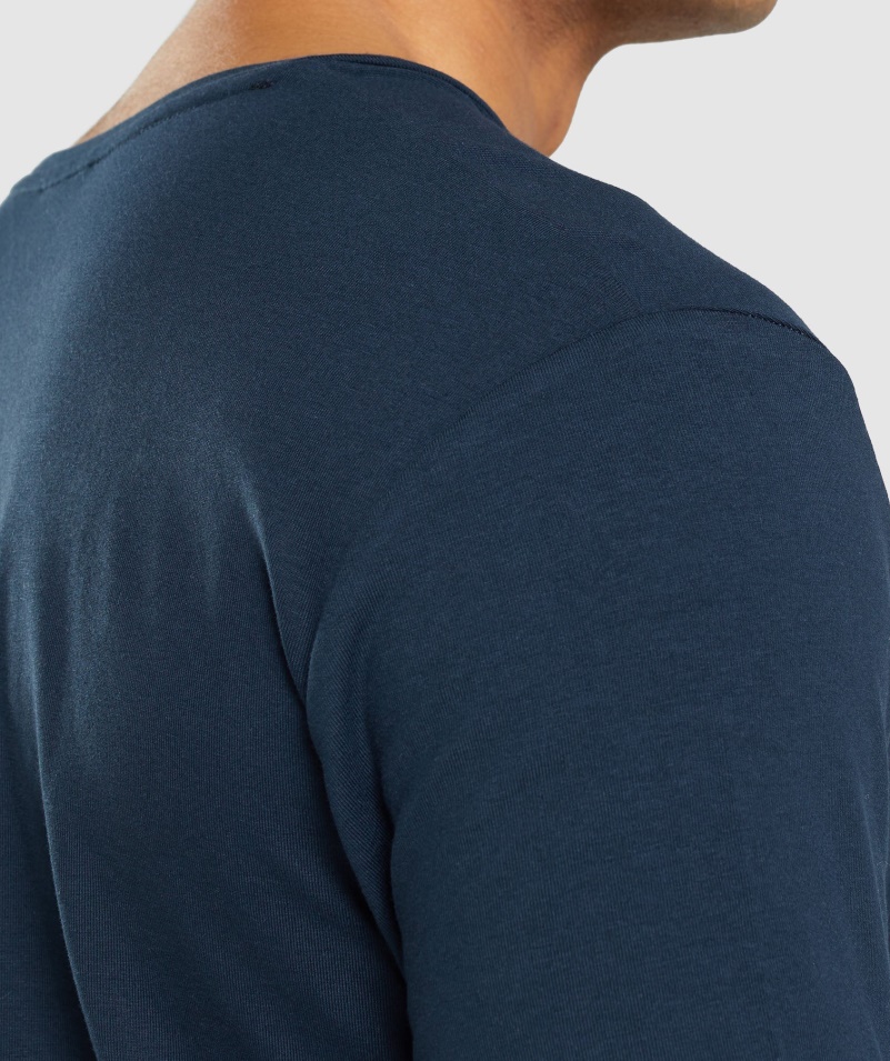 Gymshark Základné Námornícke Tričko