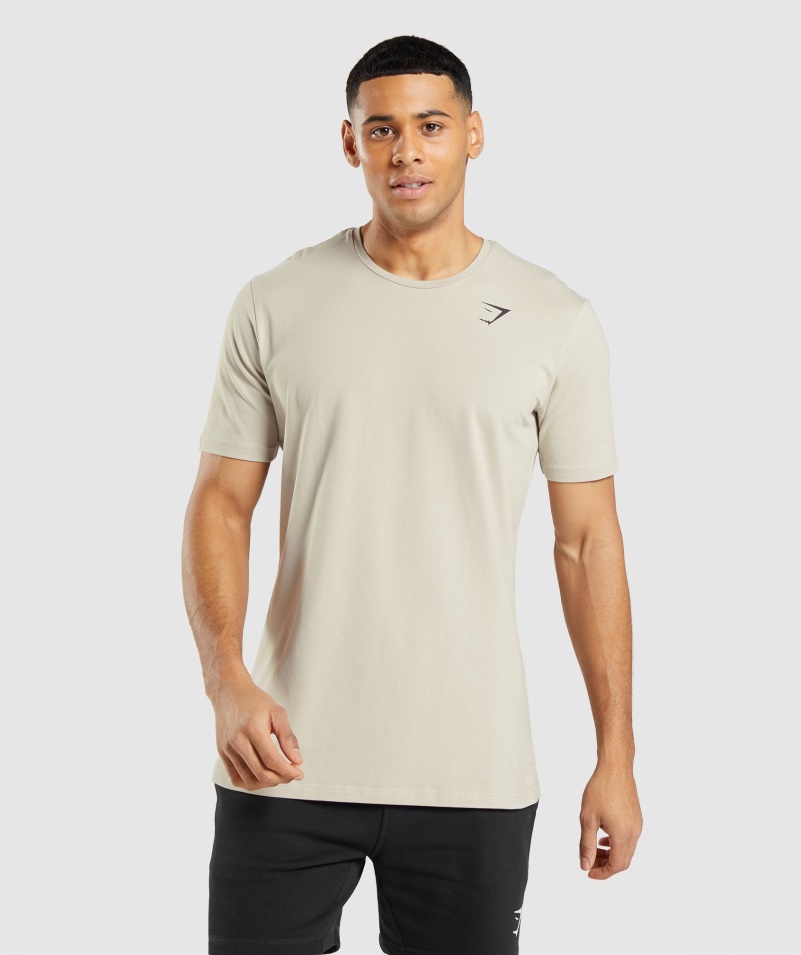 Gymshark Essential Tričko Pebble Grey