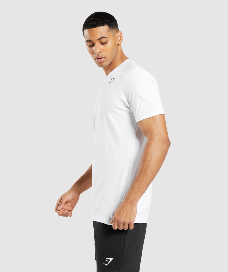 Gymshark Essential Tričko Biele