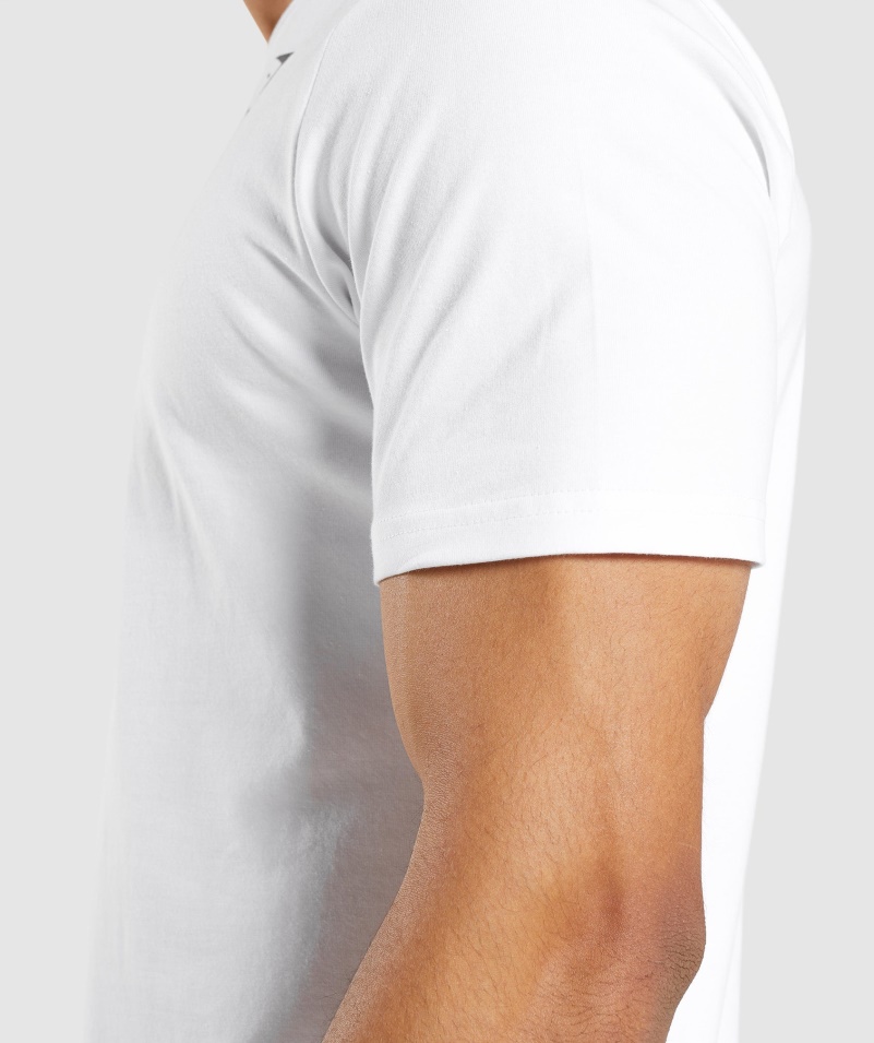 Gymshark Essential Tričko Biele