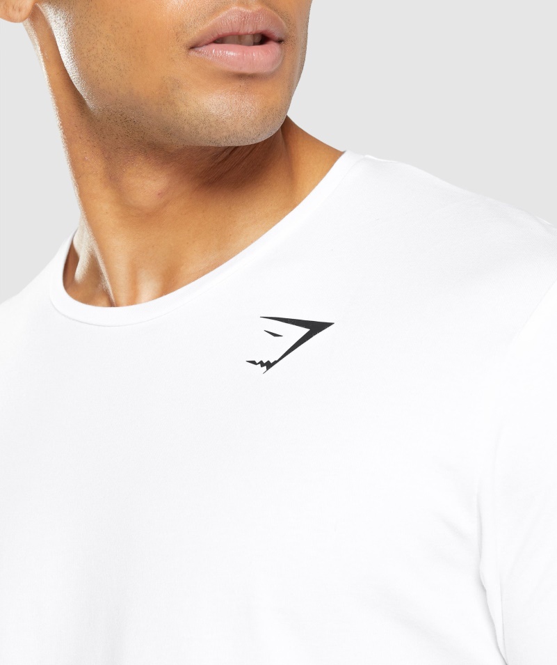 Gymshark Essential Tričko Biele