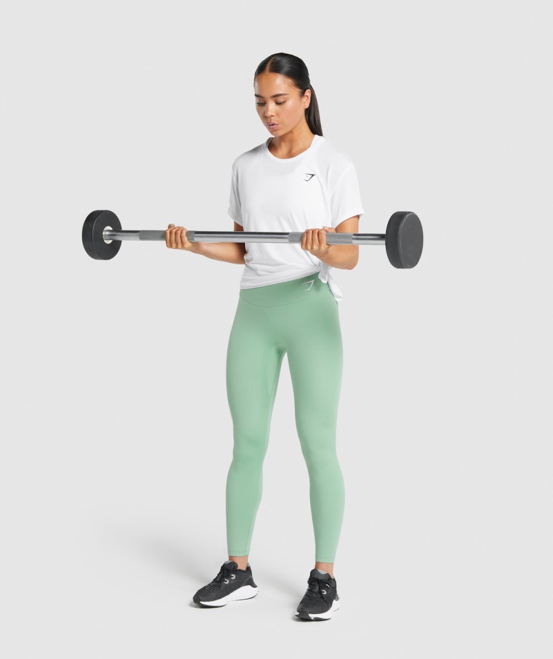 Gymshark Essential Tričko Dámske Biele