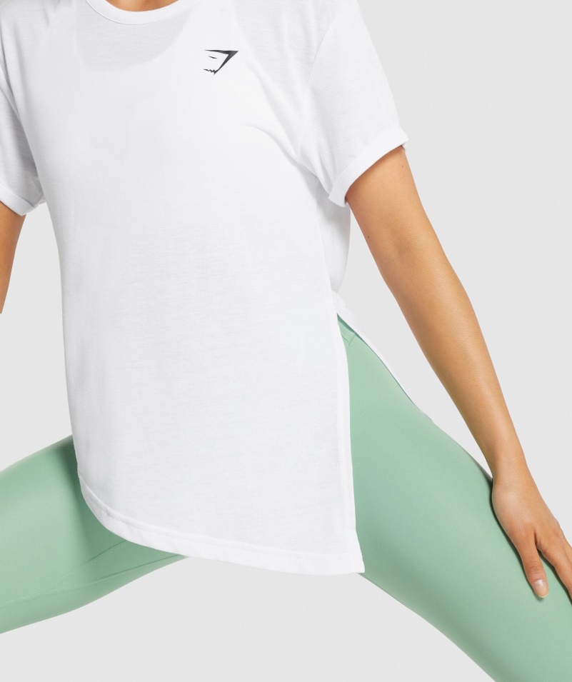 Gymshark Essential Tričko Dámske Biele