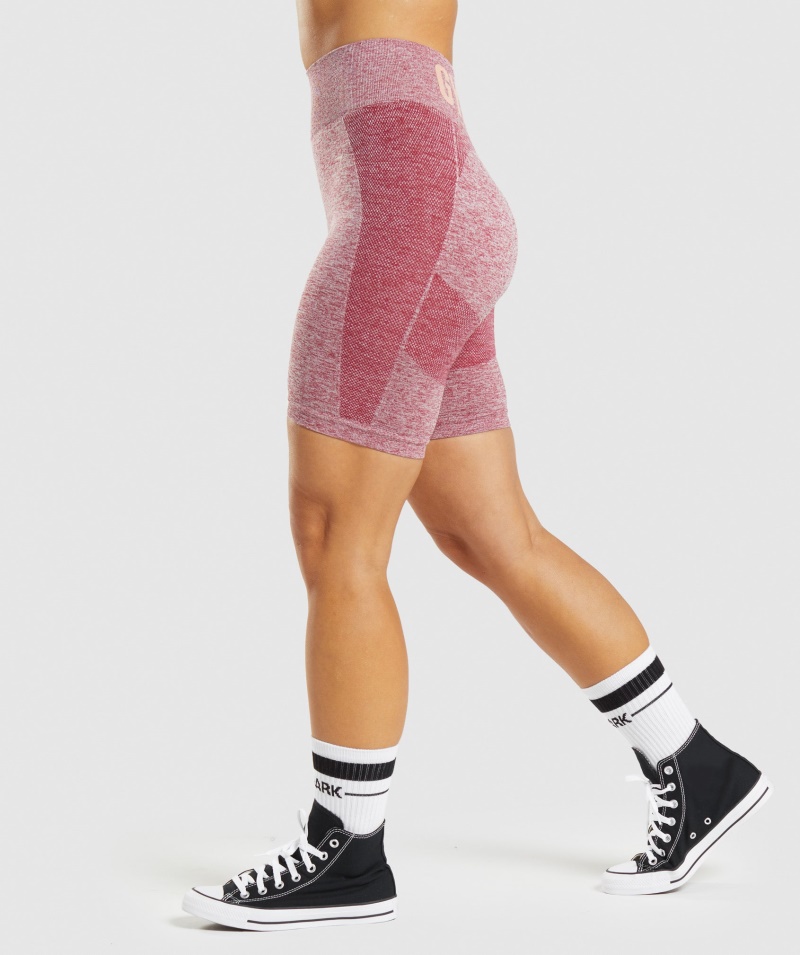 Gymshark Flex Cyklistické šortky Bordové Marl