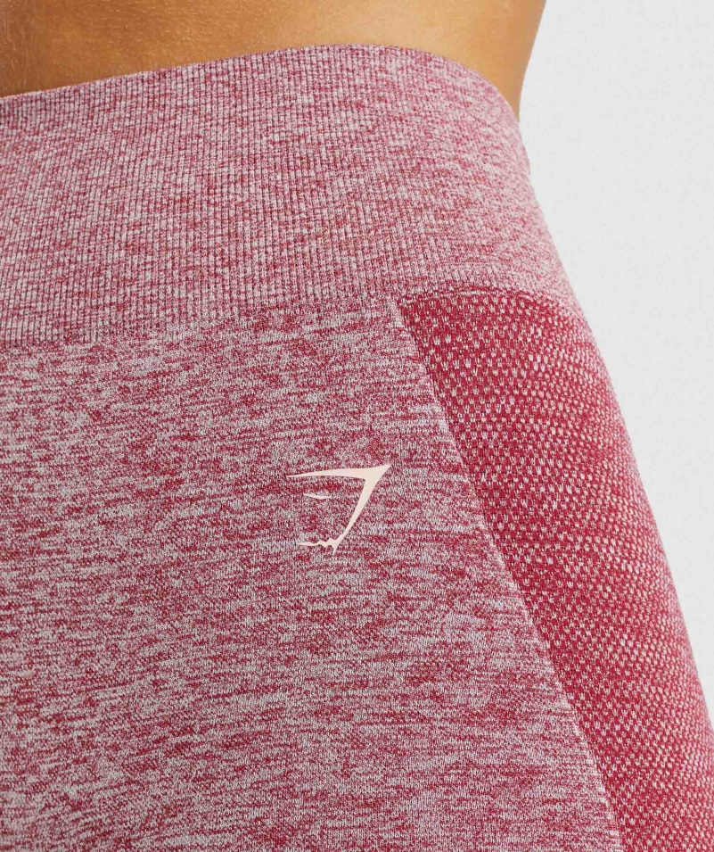 Gymshark Flex Cyklistické šortky Bordové Marl