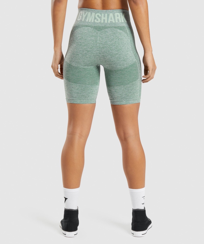 Gymshark Flex Cyklistické šortky Studio Green Marl