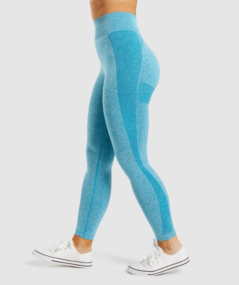 Gymshark Flex Legíny S Vysokým Pásom Atlas Blue Marl