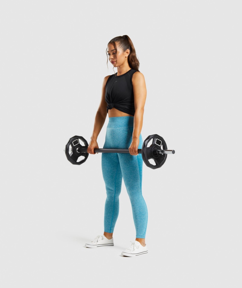 Gymshark Flex Legíny S Vysokým Pásom Atlas Blue Marl