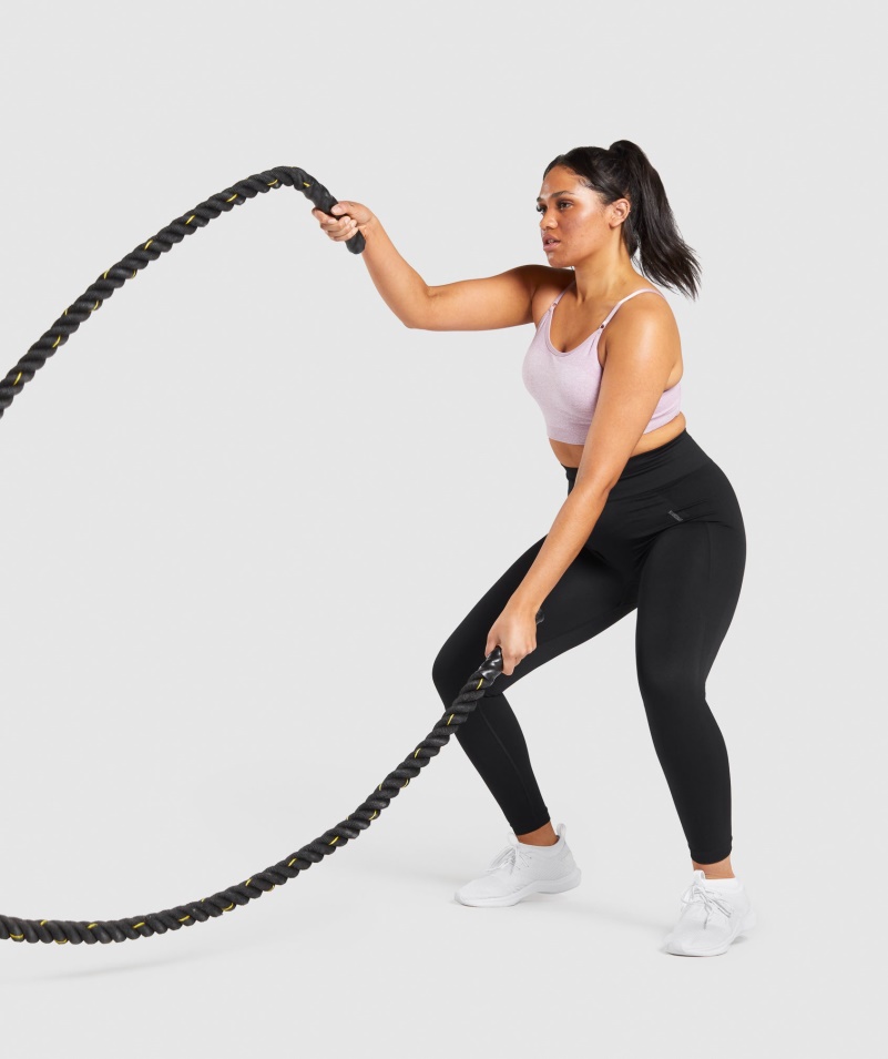 Gymshark Flex Legíny S Vysokým Pásom čierno-uhoľné