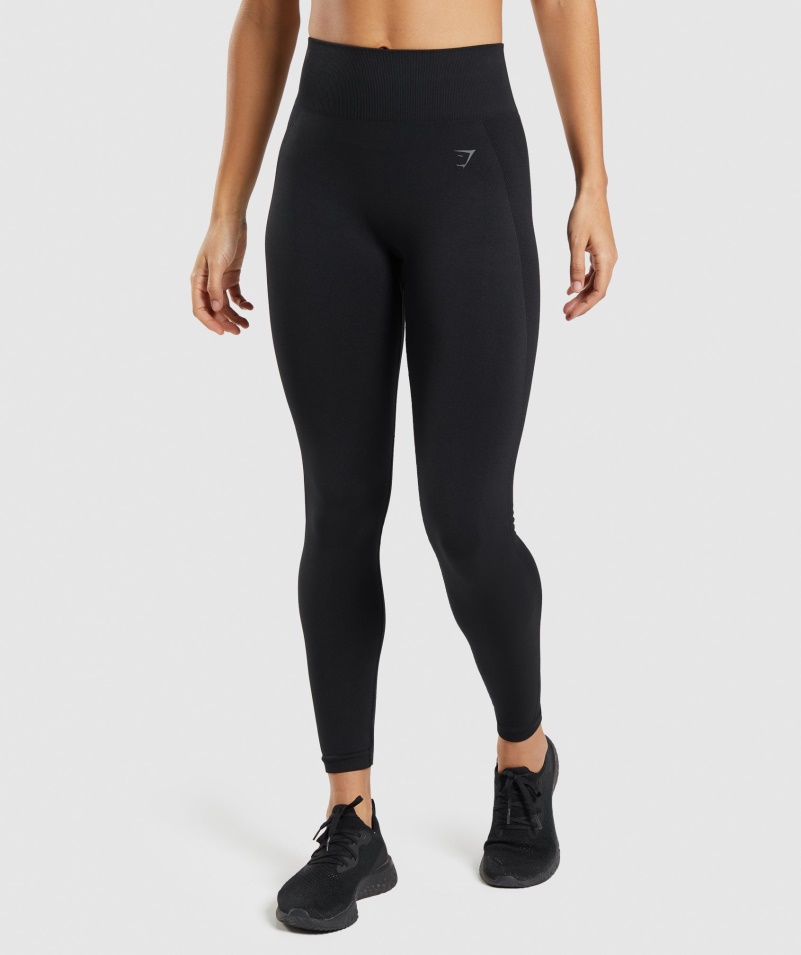 Gymshark Flex čierne Legíny S Vysokým Pásom
