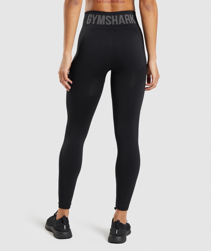 Gymshark Flex čierne Legíny S Vysokým Pásom