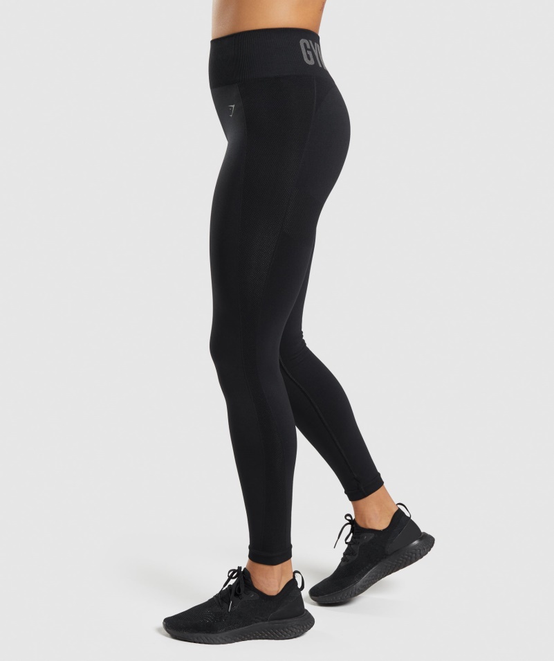 Gymshark Flex čierne Legíny S Vysokým Pásom