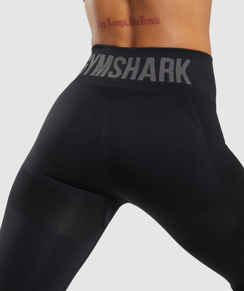 Gymshark Flex čierne Legíny S Vysokým Pásom