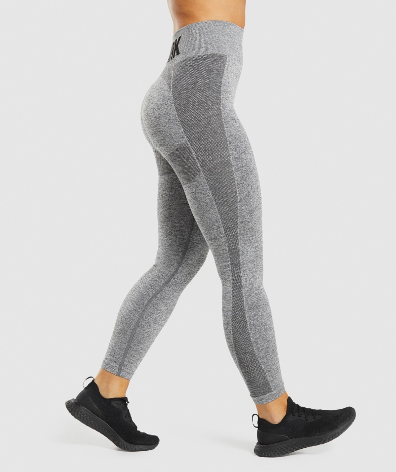Gymshark Flex Legíny S Vysokým Pásom Charcoal Marl