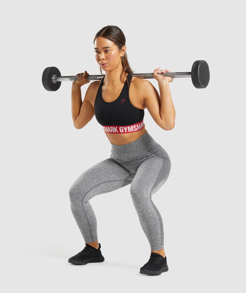 Gymshark Flex Legíny S Vysokým Pásom Charcoal Marl