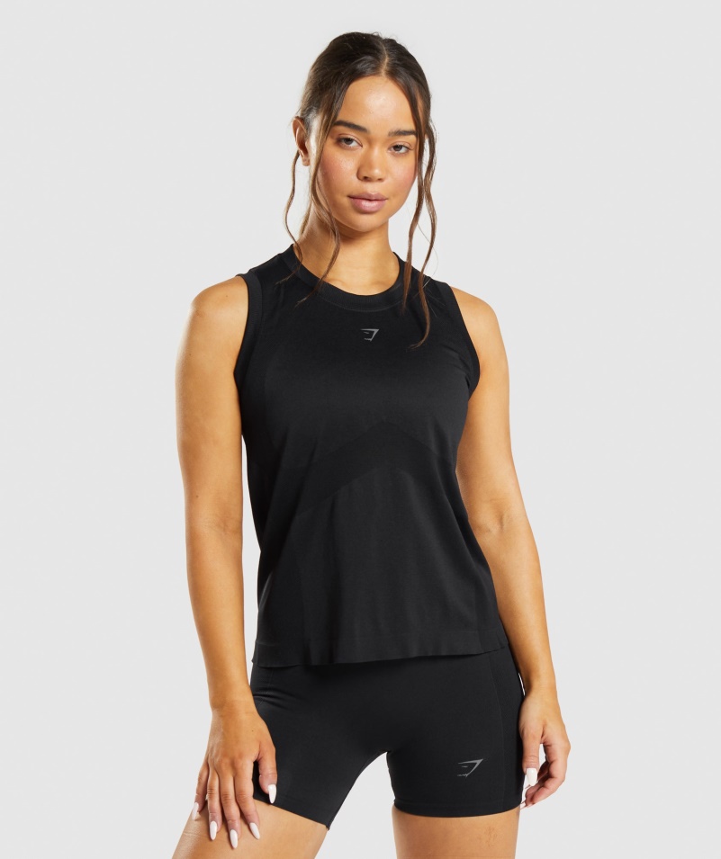 Gymshark Flex Voľné Tielko čierne