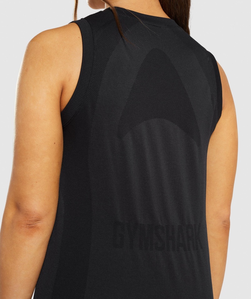 Gymshark Flex Voľné Tielko čierne