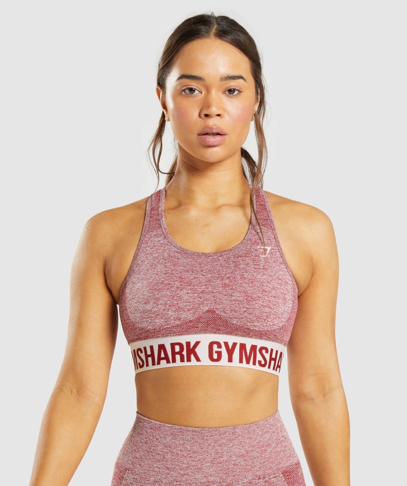 Gymshark Flex športová Podprsenka Bordová Marl