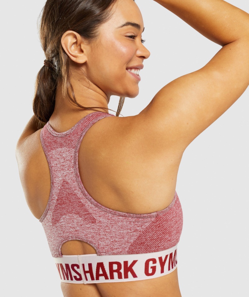 Gymshark Flex športová Podprsenka Bordová Marl