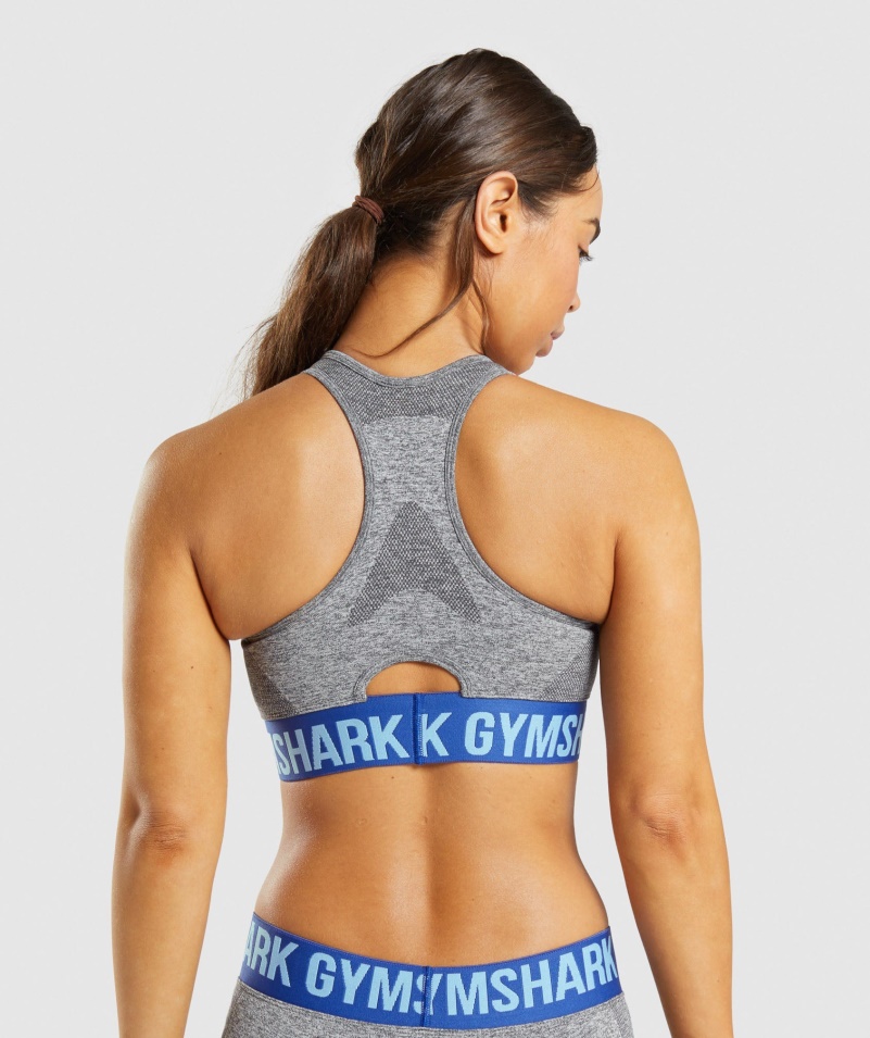 Gymshark Flex športová Podprsenka Charcoal Grey Marl