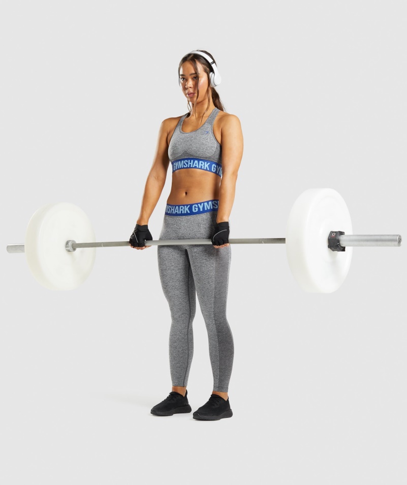 Gymshark Flex športová Podprsenka Charcoal Grey Marl