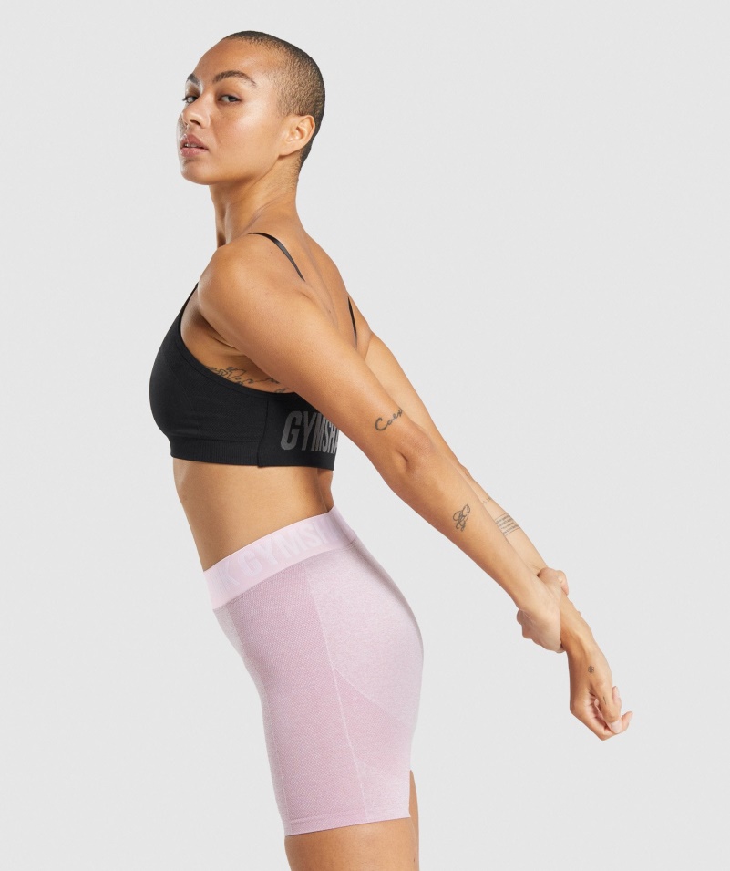 Gymshark Flex Remienková športová Podprsenka čierno-uhoľná