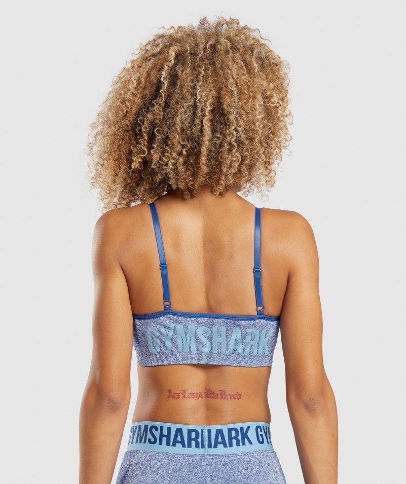 Gymshark Flex Remienková športová Podprsenka Earl Blue Marl