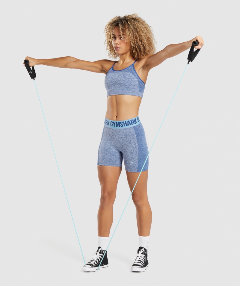 Gymshark Flex Remienková športová Podprsenka Earl Blue Marl