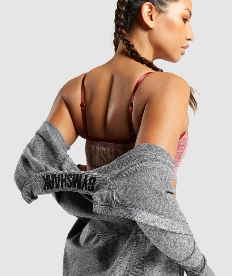 Gymshark Flex Zips Cez Bundu Charcoal Marl
