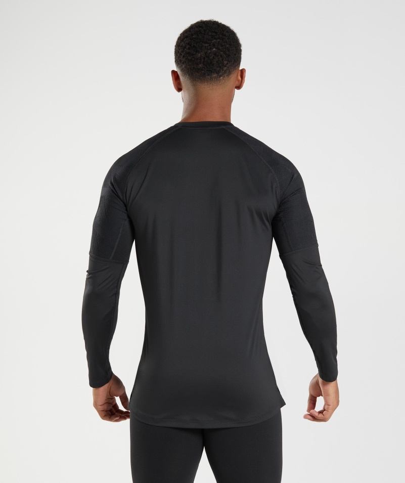 Gymshark Form Tričko S Dlhým Rukávom čierne
