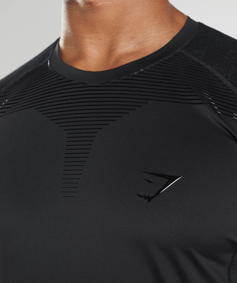 Gymshark Form Tričko S Dlhým Rukávom čierne