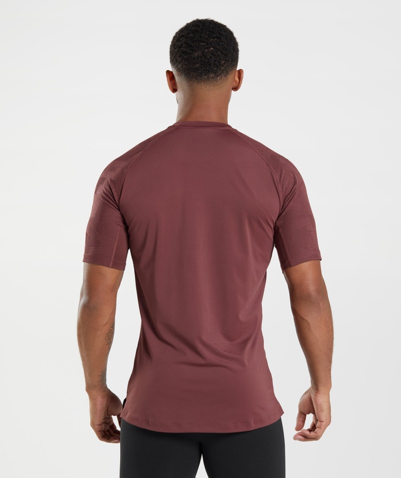 Gymshark Form Tričko čerešňovo Hnedé