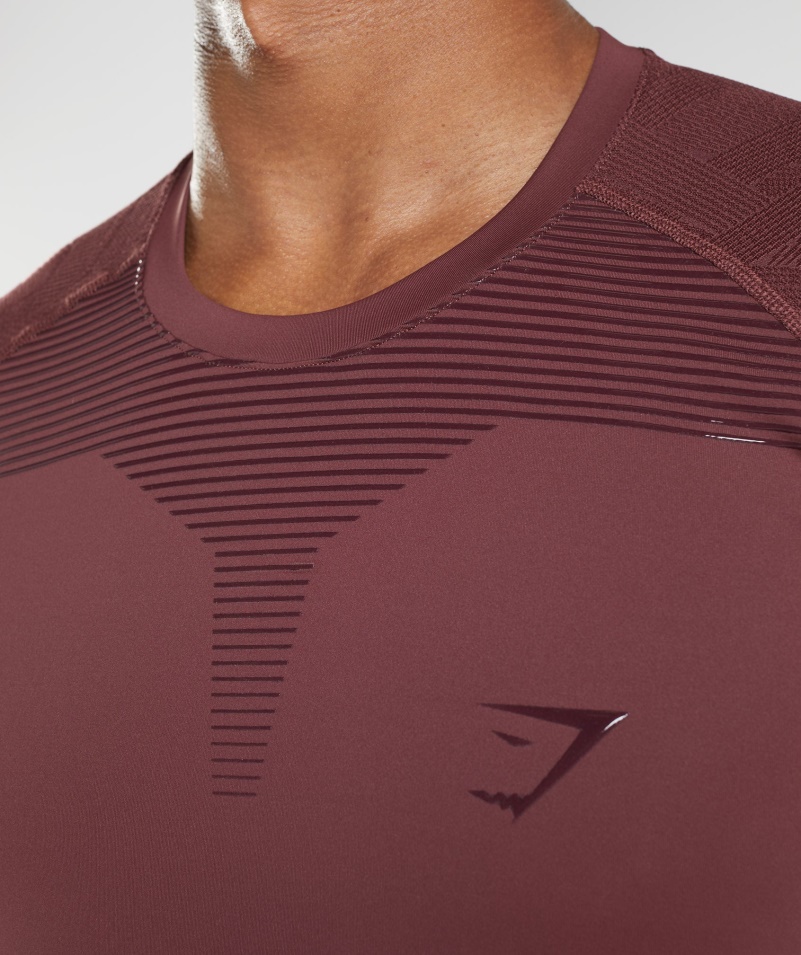 Gymshark Form Tričko čerešňovo Hnedé