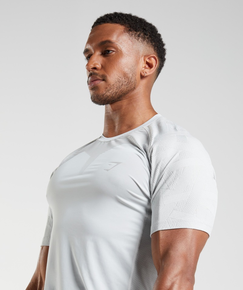 Gymshark Form Tričko Svetlosivé