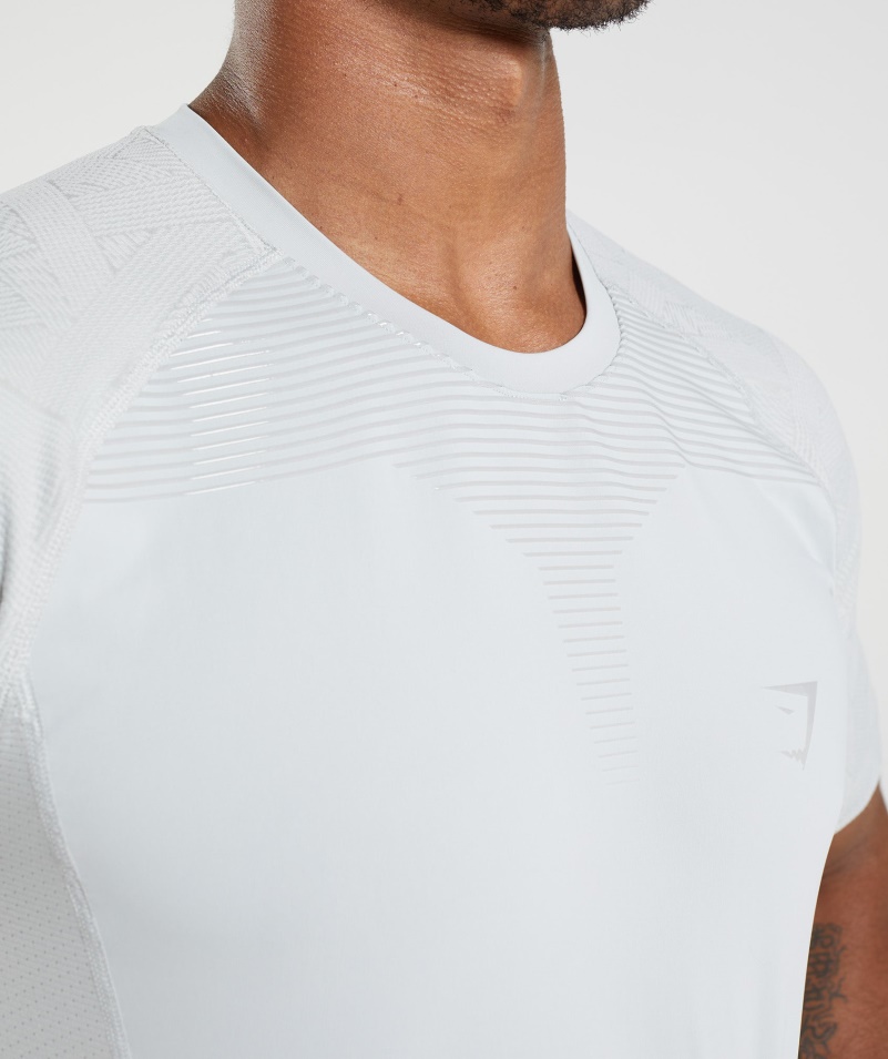 Gymshark Form Tričko Svetlosivé
