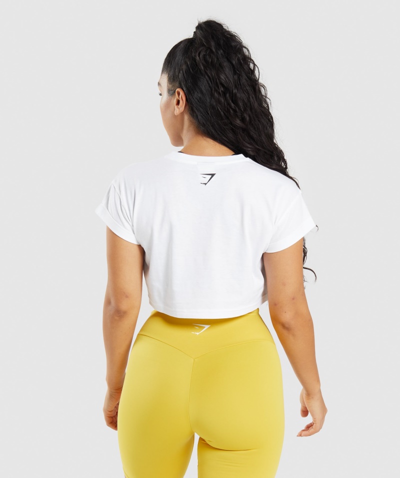 Gymshark Frakcia Crop Top Biely